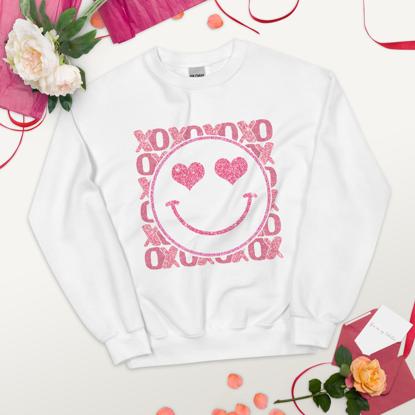 Smiley Face Valentine Sweatshirt